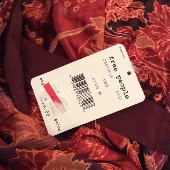 NWT Free People Lady Love Red Tunic Top - Picture 6 of 6